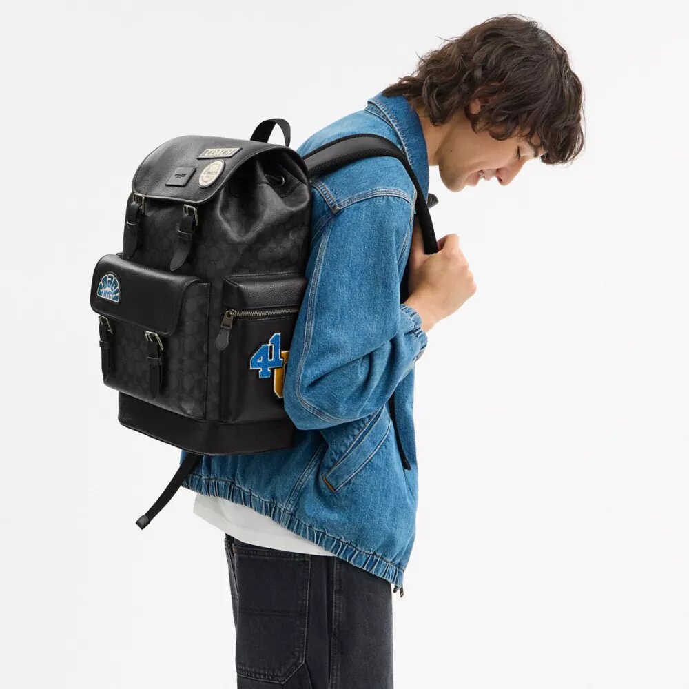 Sac à dos Sprint en Signature Canvas avec empiècements
