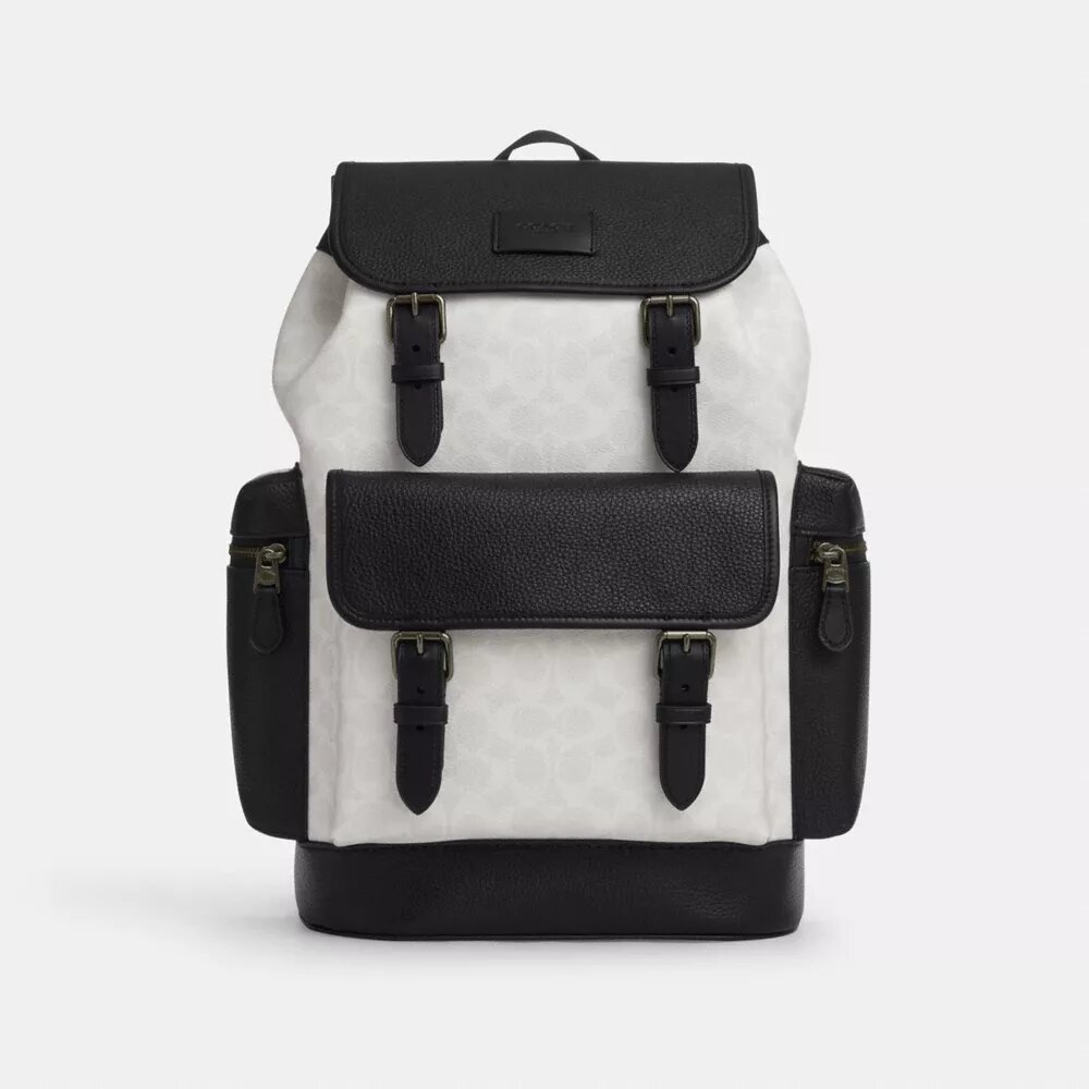 Sac à dos Sprint en Signature Canvas à blocs de couleur