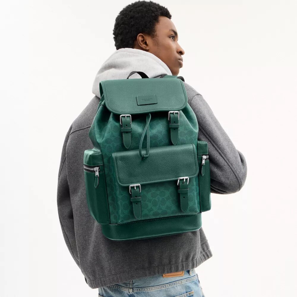 Sac à dos Sprint en Signature Canvas à blocs de couleur