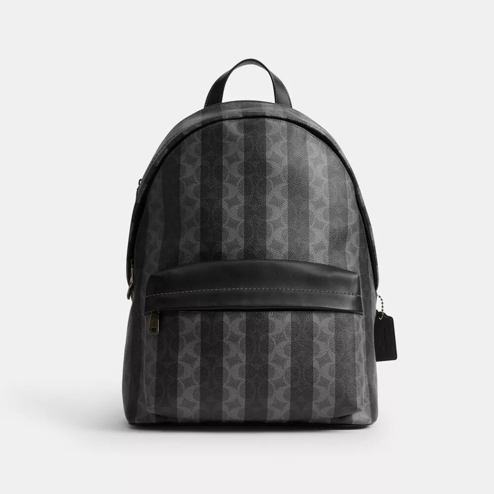 Sac à dos Taylor en Signature Canvas à rayures