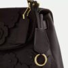 Sac Emory à poignées supérieures avec application florale