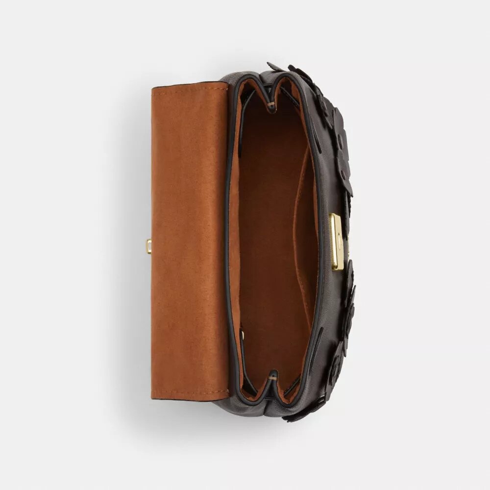 Sac Emory à poignées supérieures avec application florale