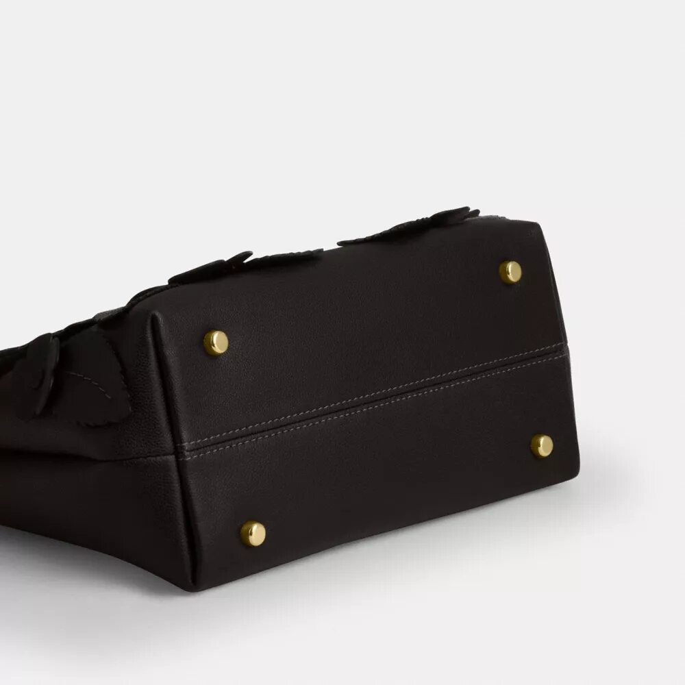 Sac Emory à poignées supérieures avec application florale