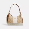 Sac hobo Teri en Signature Canvas à rayures