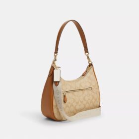 Sac hobo Teri en Signature Canvas à rayures