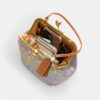 Sac Kisslock Frame 16 en jacquard Signature Crystal
