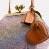 Sac Kisslock Frame 16 en jacquard Signature Crystal