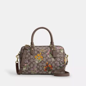 Sac à main Rowan en jacquard emblématique avec broderie florale