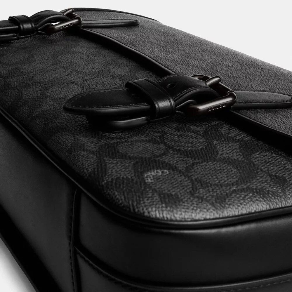 Sac messager Hitch en Signature Canvas