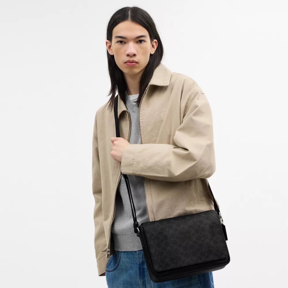 Sac messager Jack en Signature Canvas