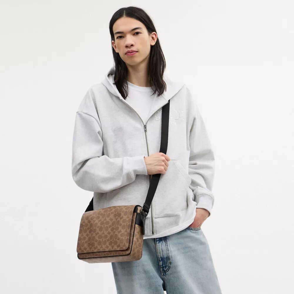 Sac messager Jack en Signature Canvas