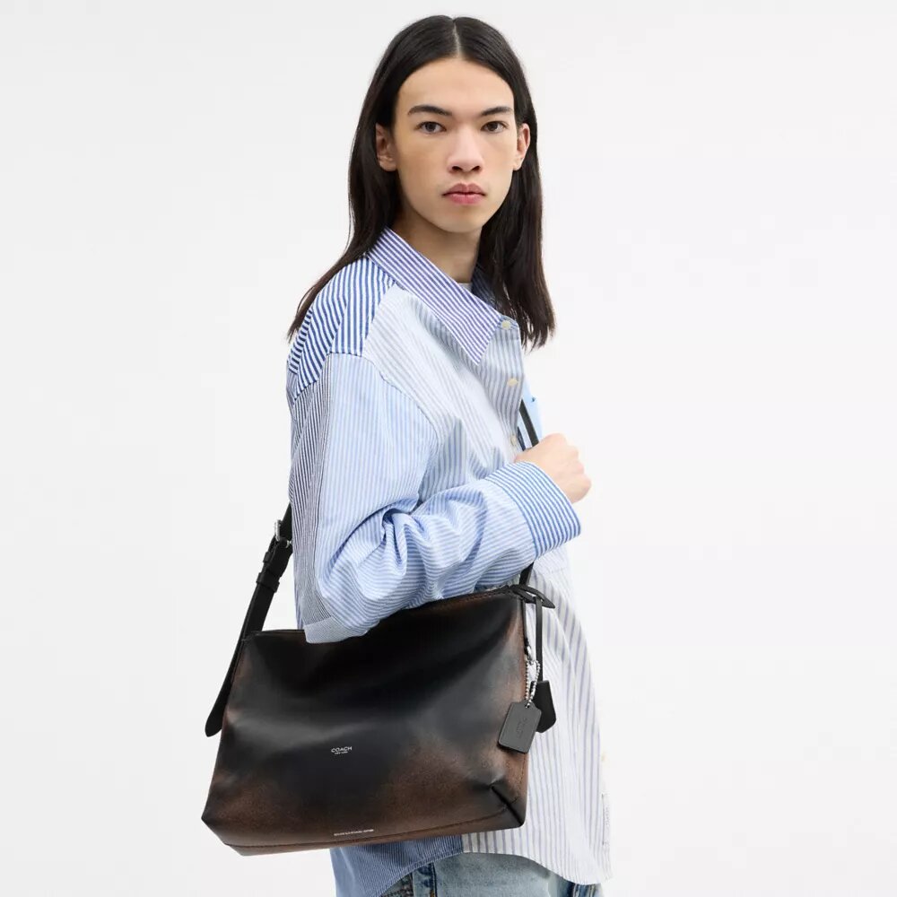 Sac messager Mott 33 en cuir patiné