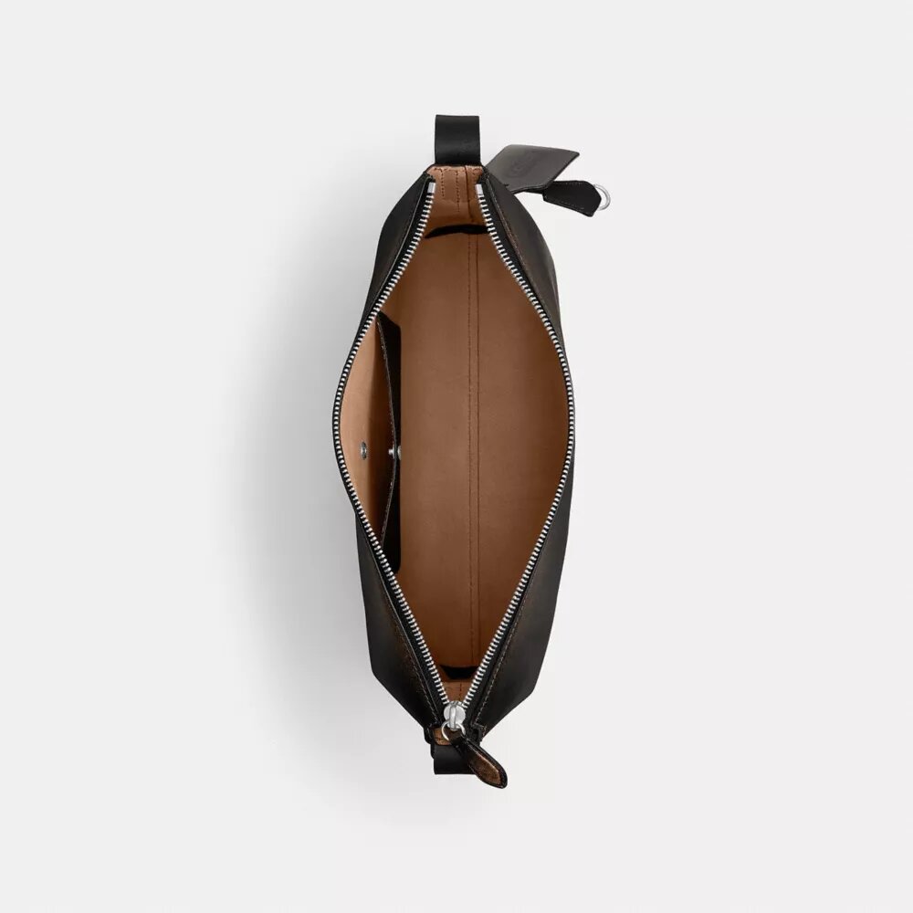 Sac messager Mott 38 en cuir patiné avec Charms