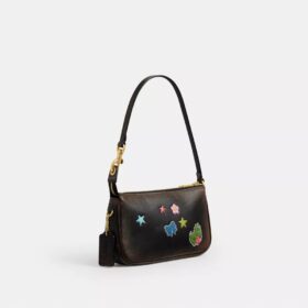 Sac « Plaza » Rexy 10e anniversaire, 18 in, en cuir patiné avec imprimé autocollants