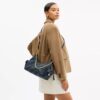 Sac Pocket Juliet 30 en denim de coton régénératif avec matelassage