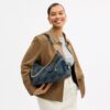 Sac Pocket Juliet 30 en denim de coton régénératif avec matelassage