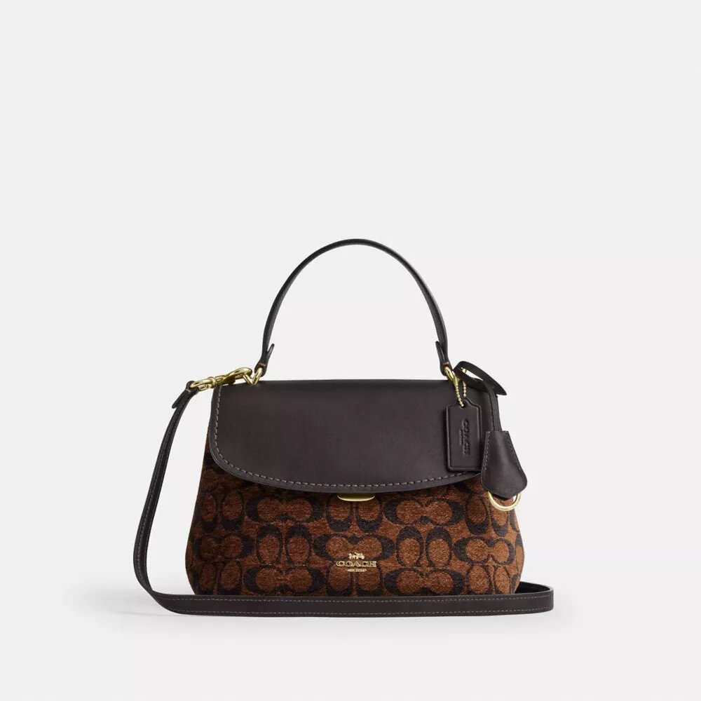 Sac à poignées Emory en chenille Signature
