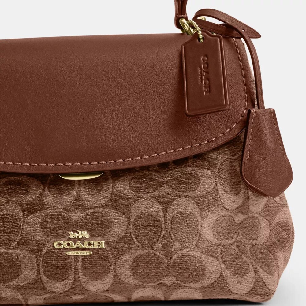 Sac à poignées Emory en chenille Signature