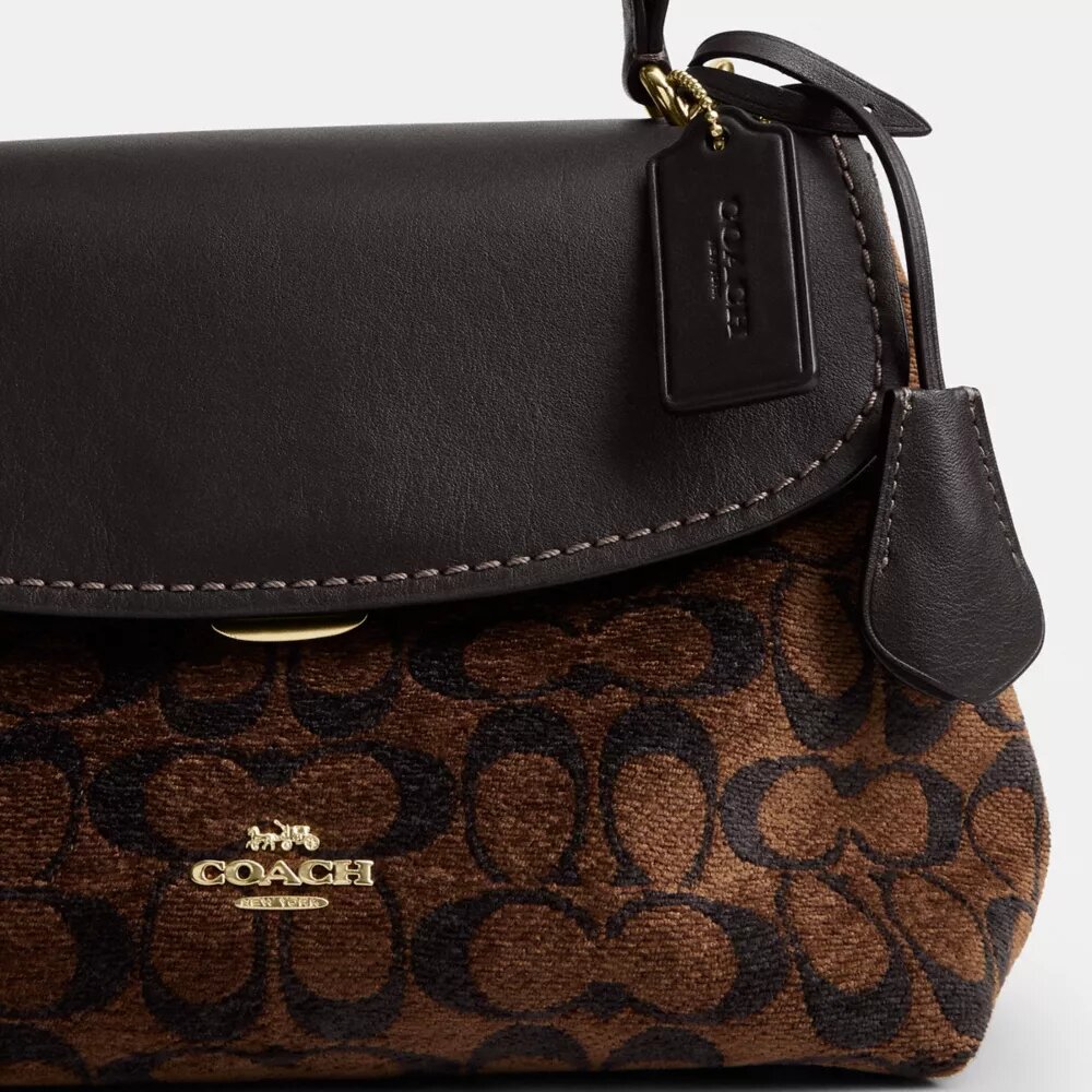 Sac à poignées Emory en chenille Signature