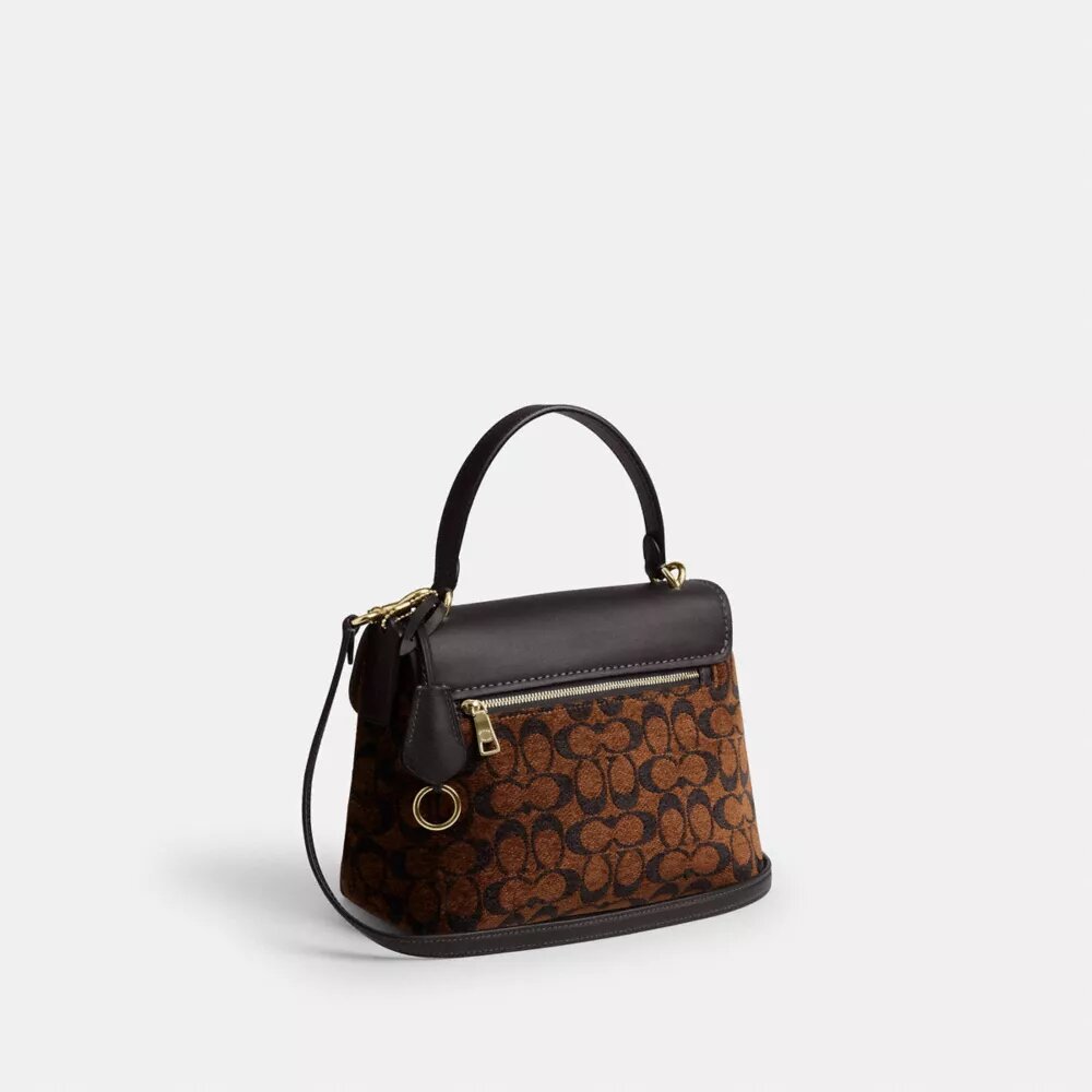 Sac à poignées Emory en chenille Signature