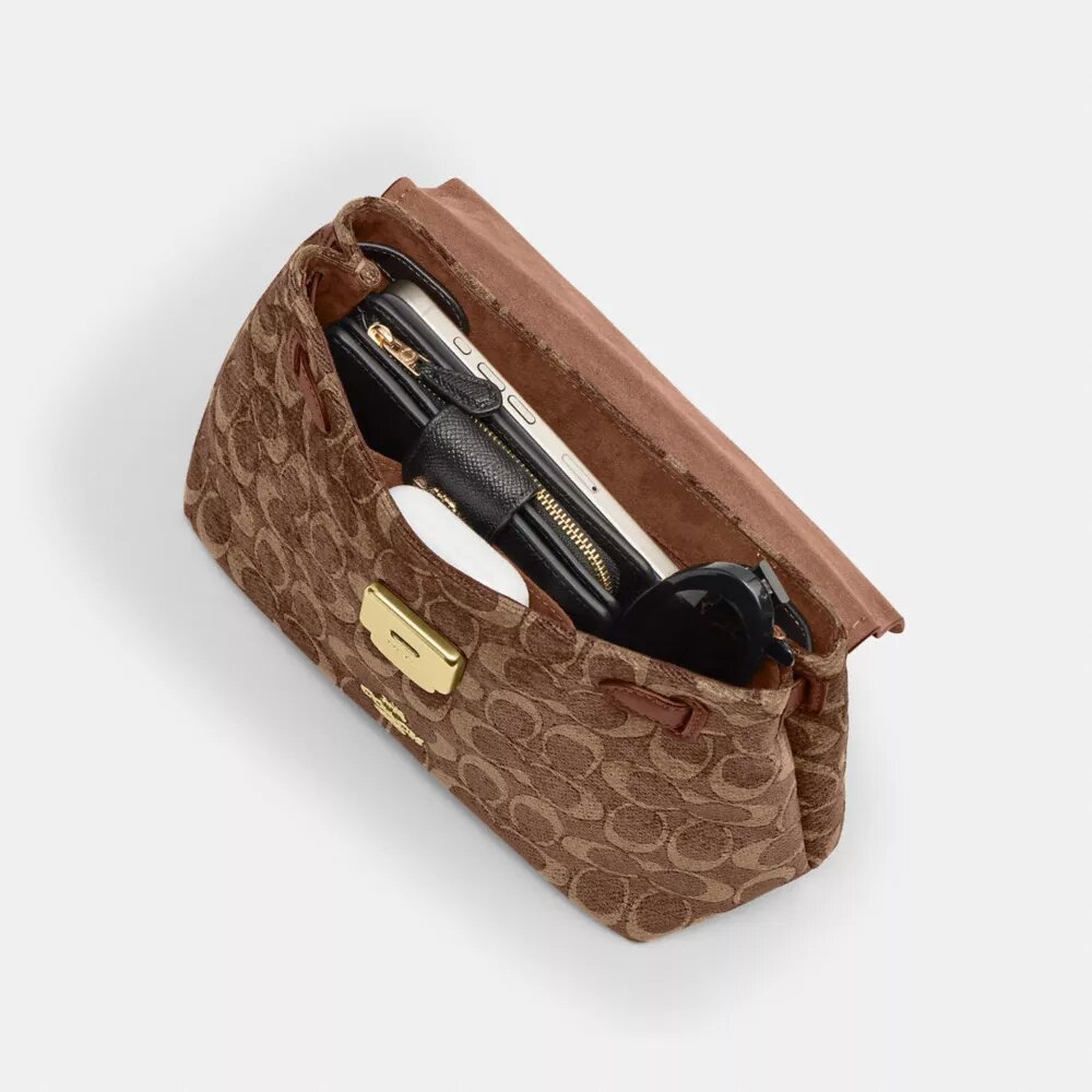 Sac à poignées Emory en chenille Signature