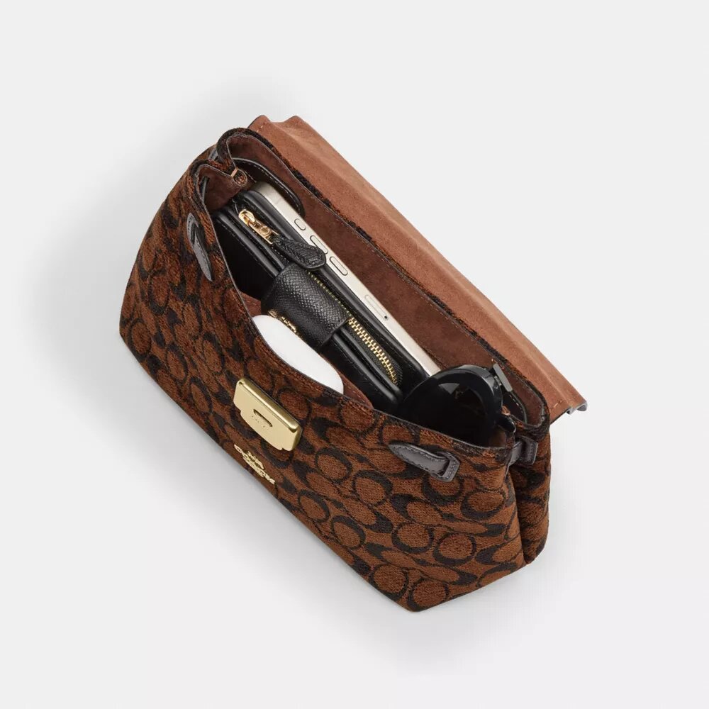 Sac à poignées Emory en chenille Signature