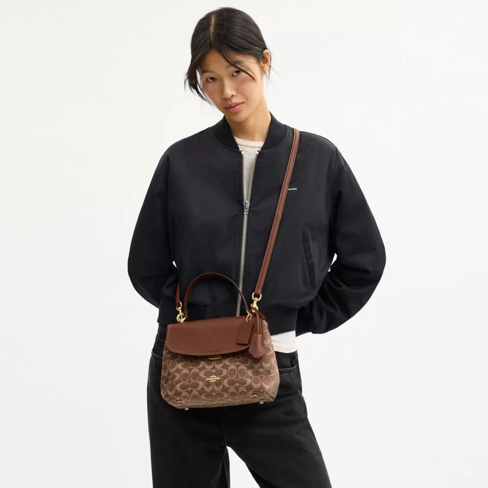 Sac à poignées Emory en chenille Signature