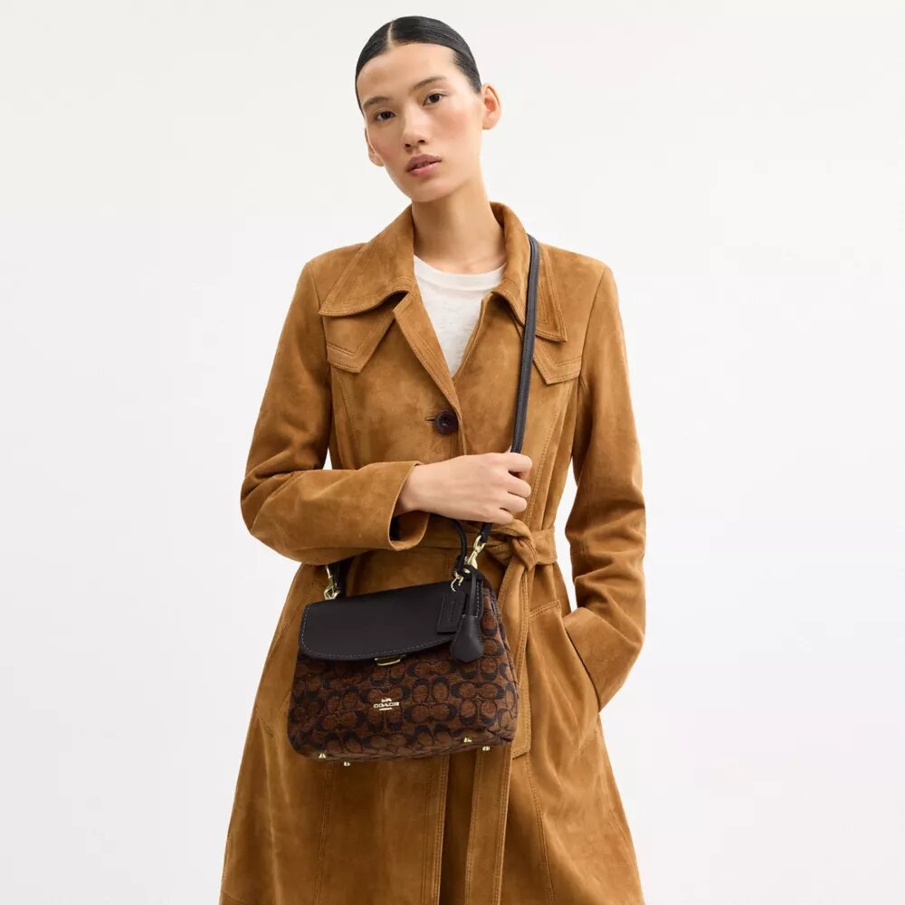Sac à poignées Emory en chenille Signature