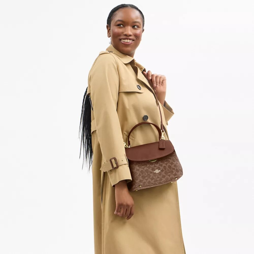 Sac à poignées Emory en chenille Signature