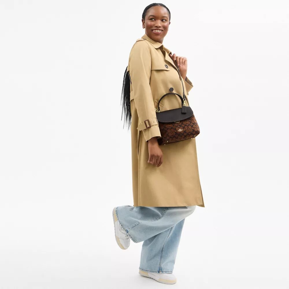 Sac à poignées Emory en chenille Signature