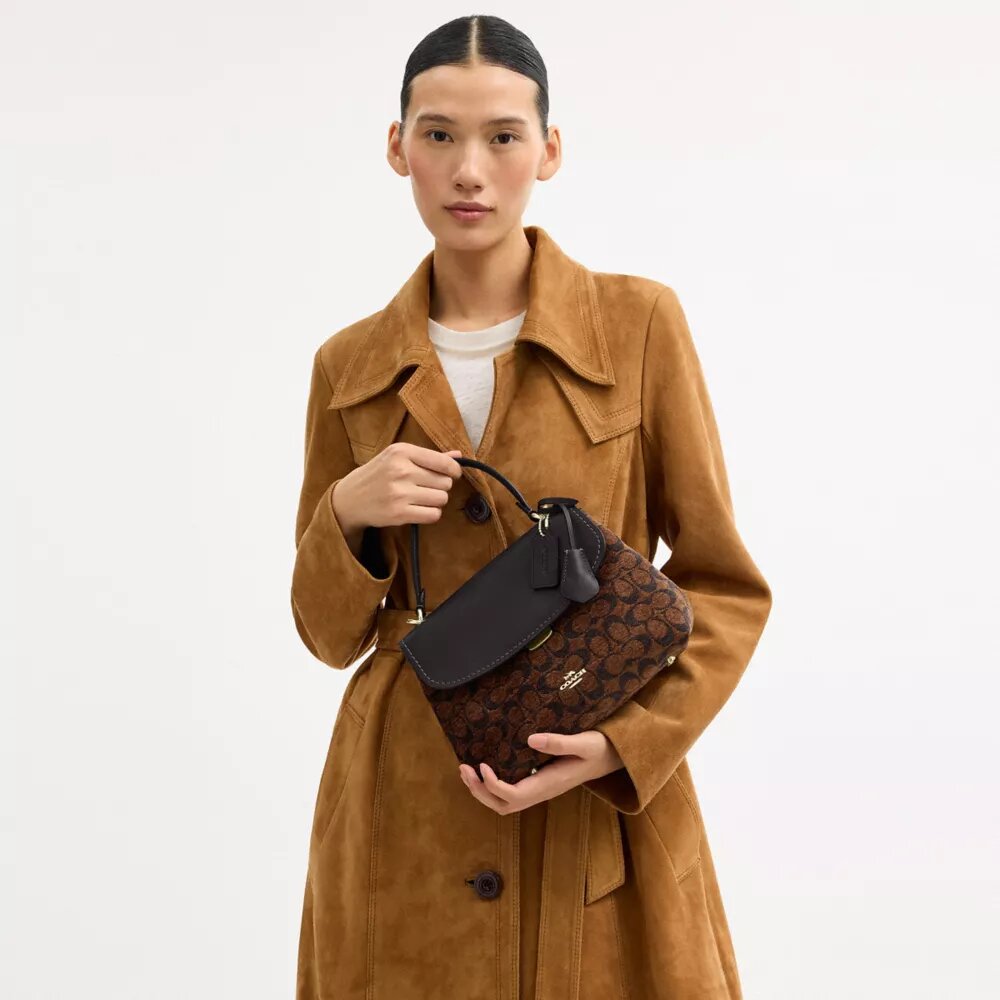 Sac à poignées Emory en chenille Signature