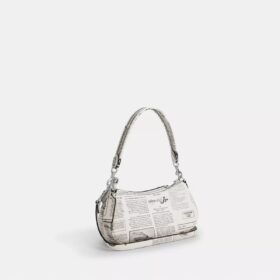 Sac porté épaule Ashton avec imprimé journal