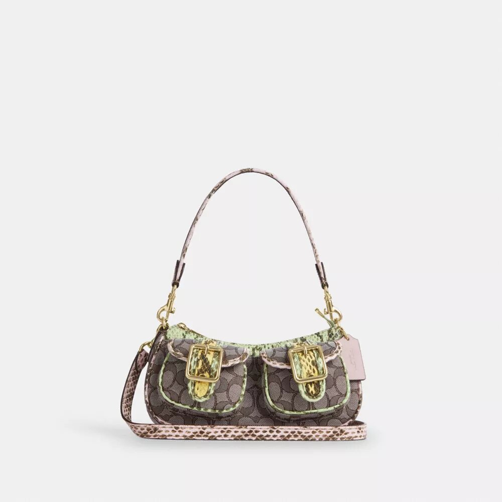 Sac porté épaule Ashton en jacquard emblématique