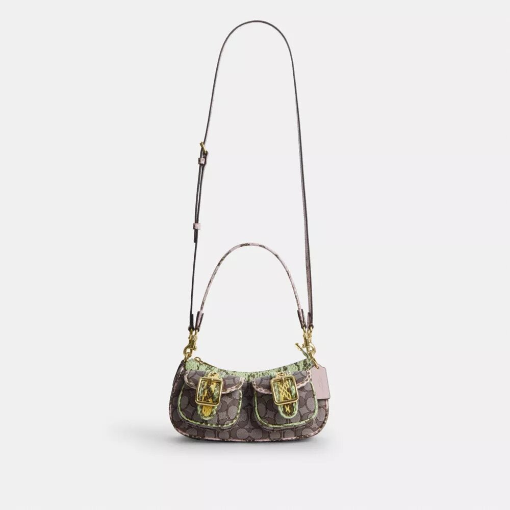 Sac porté épaule Ashton en jacquard emblématique