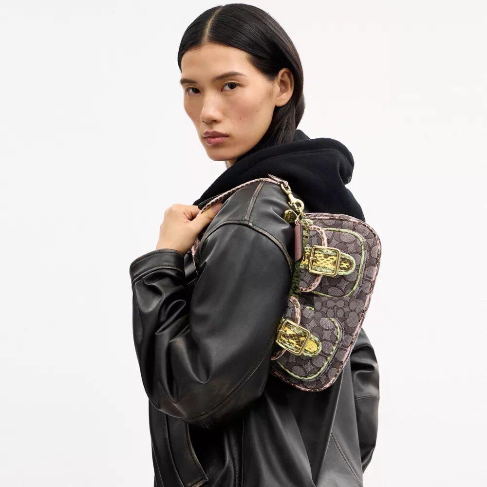 Sac porté épaule Ashton en jacquard emblématique