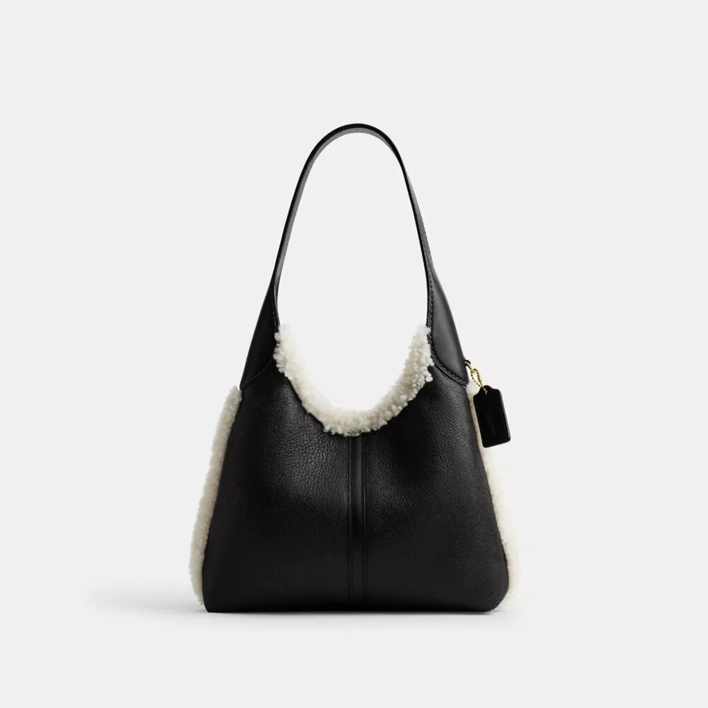 Sac porté épaule Brooklyn 28 en peau de mouton