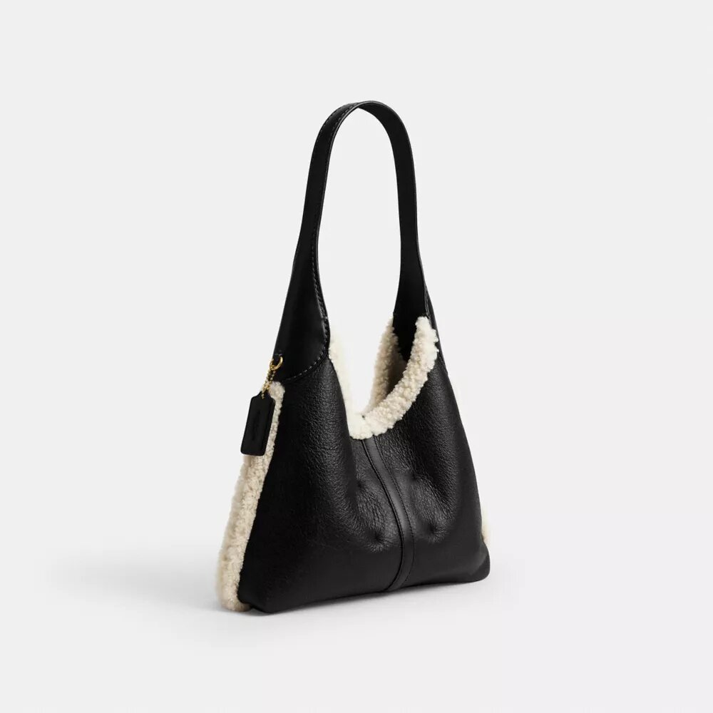 Sac porté épaule Brooklyn 28 en peau de mouton