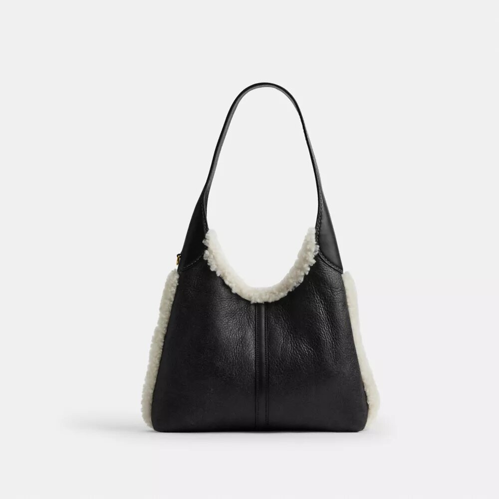 Sac porté épaule Brooklyn 28 en peau de mouton