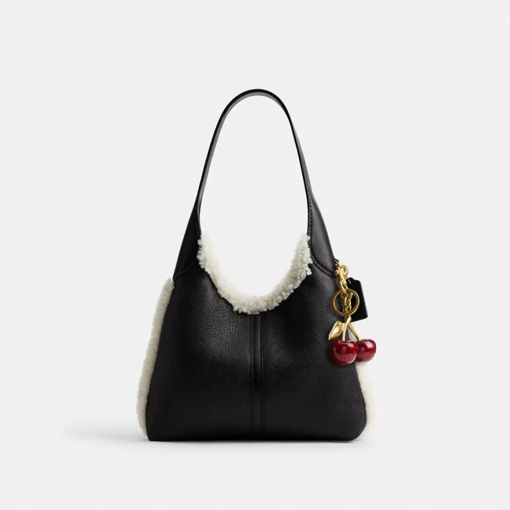 Sac porté épaule Brooklyn 28 en peau de mouton