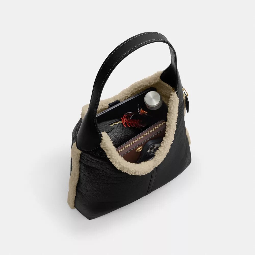 Sac porté épaule Brooklyn 39 en peau de mouton