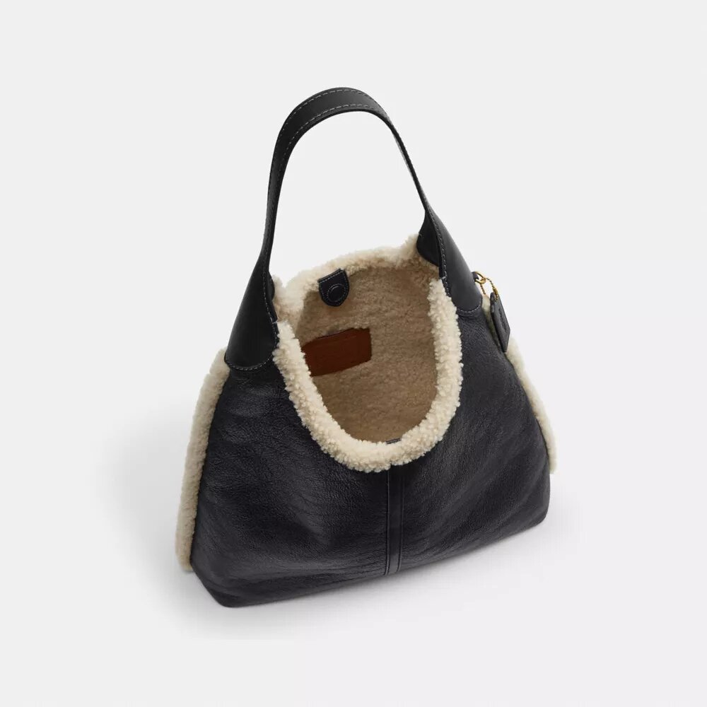 Sac porté épaule Brooklyn 39 en peau de mouton