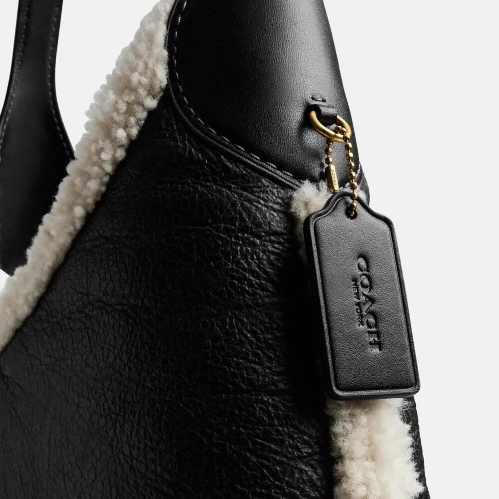 Sac porté épaule Brooklyn 39 en peau de mouton