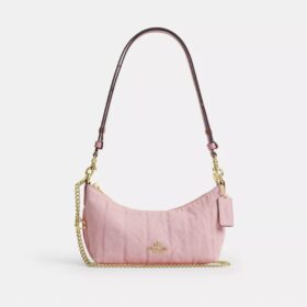 Sac porté épaule Caitlin en coton régénératif, matelassé et orné d'une breloque