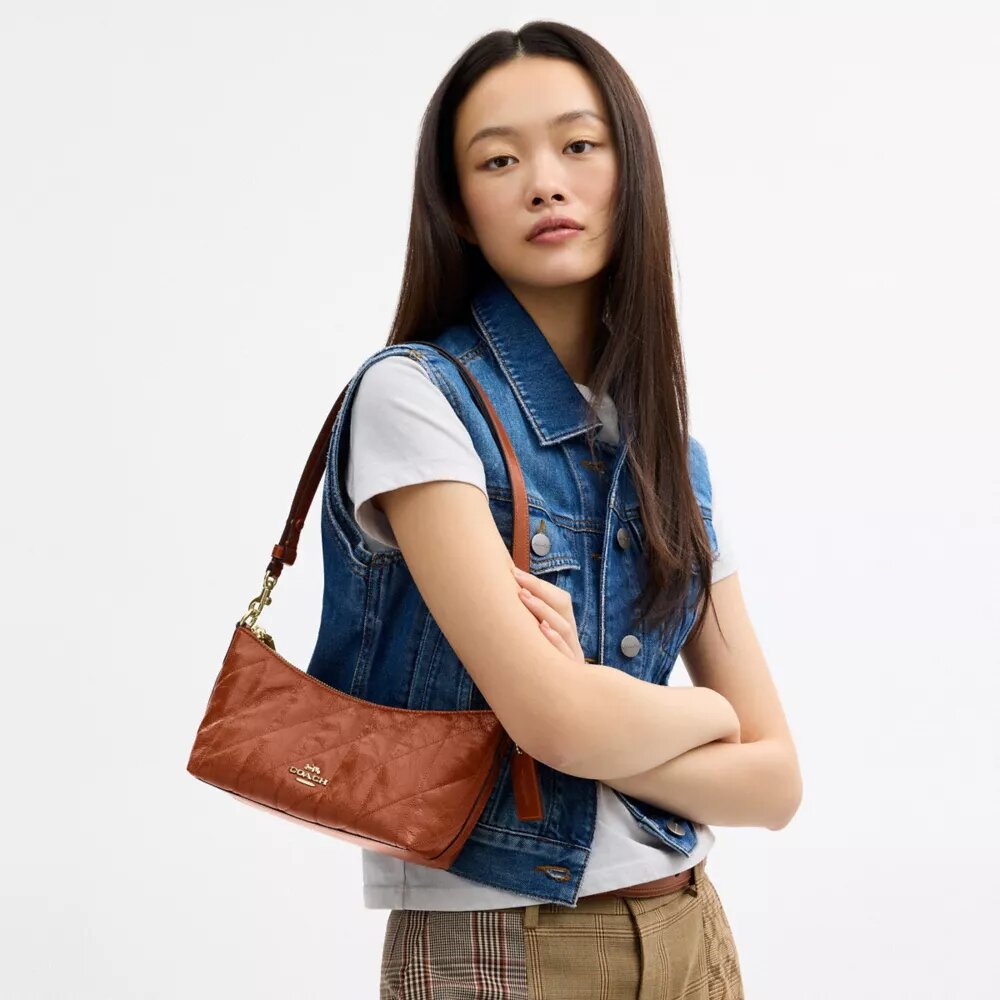 Sac porté épaule Caitlin matelassé avec Charms