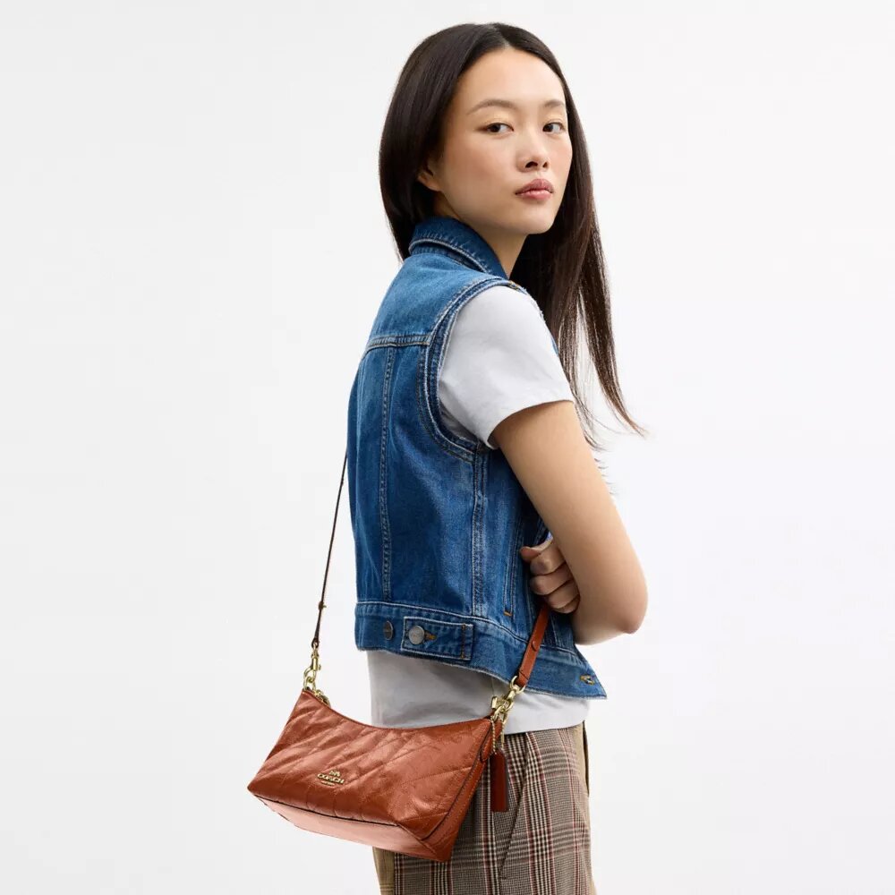 Sac porté épaule Caitlin matelassé avec Charms