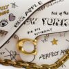 Sac porté épaule « Chain Tabby » avec imprimé « Sketch »