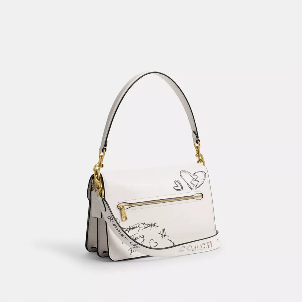 Sac porté épaule « Chain Tabby » avec imprimé « Sketch »