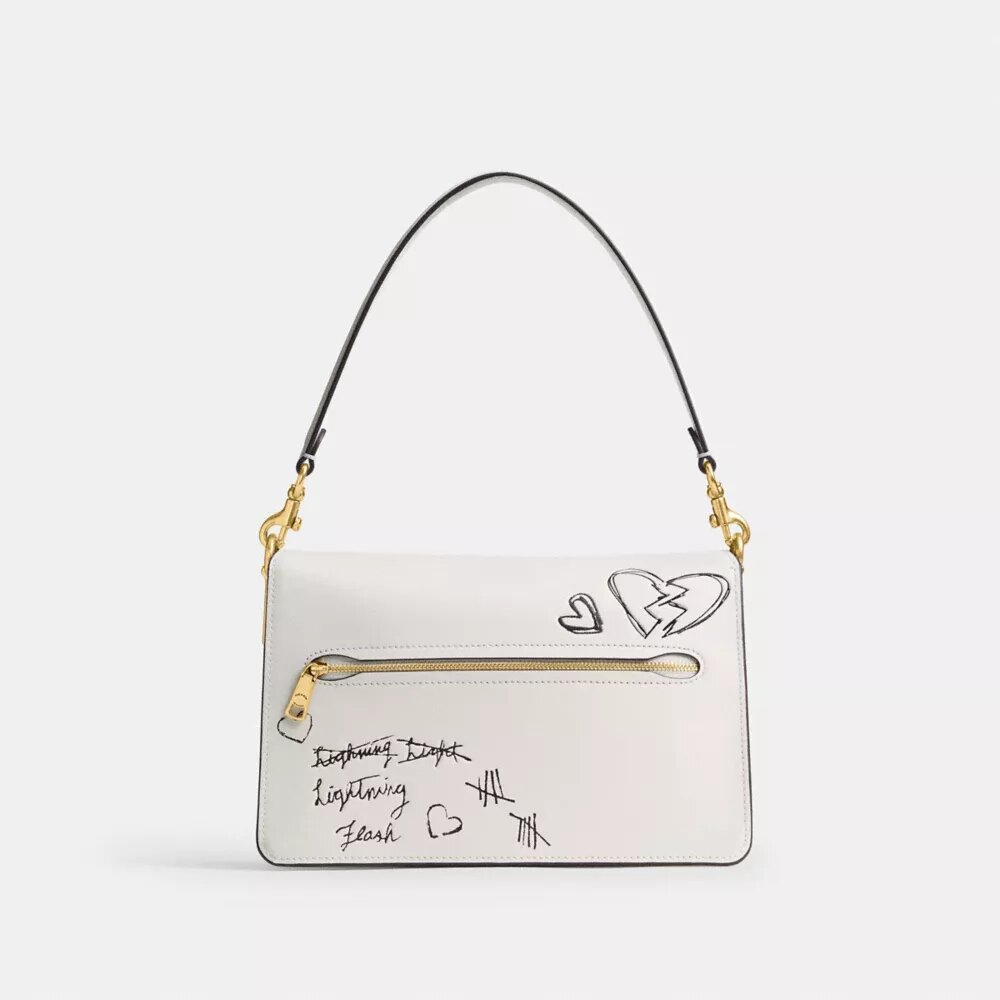 Sac porté épaule « Chain Tabby » avec imprimé « Sketch »
