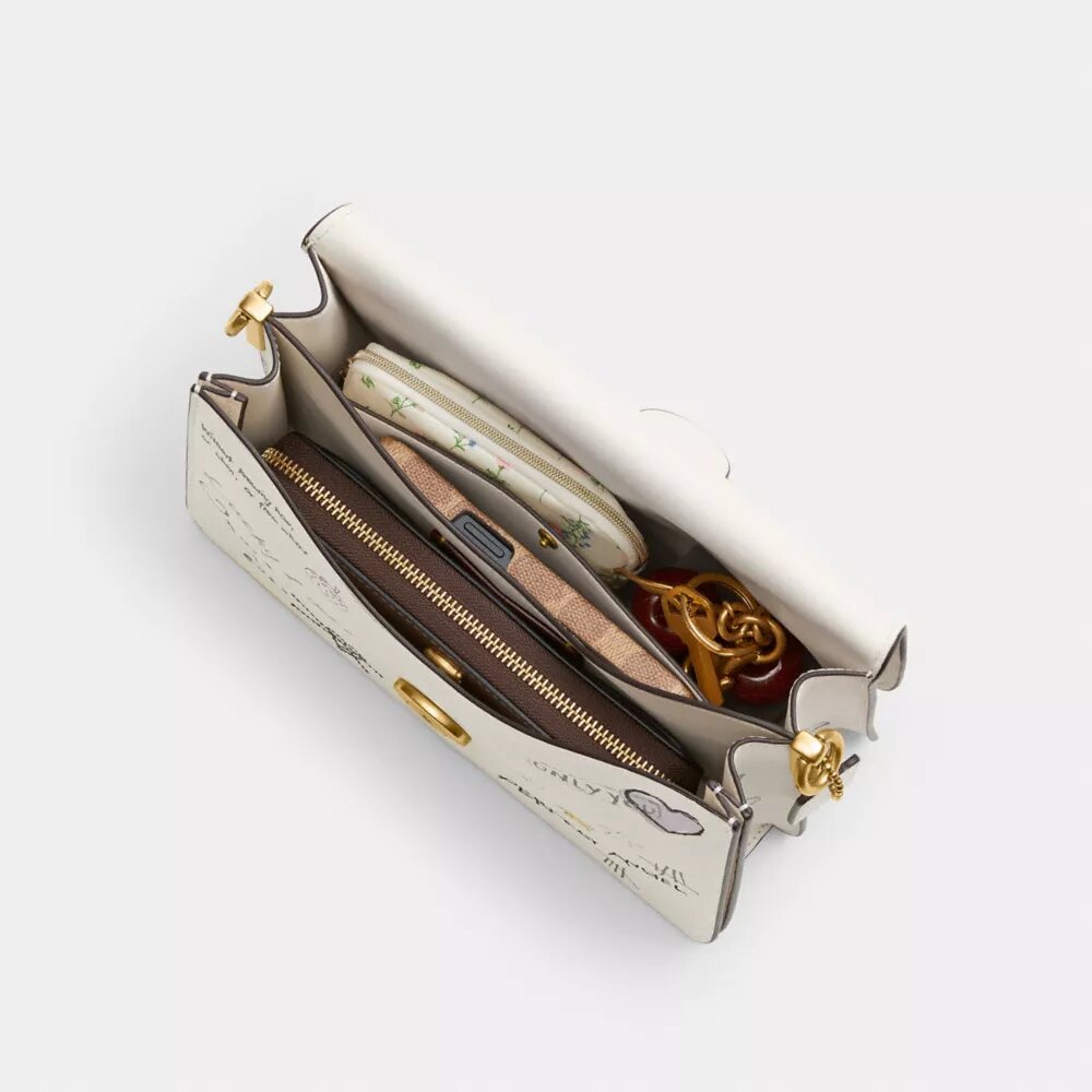 Sac porté épaule « Chain Tabby » avec imprimé « Sketch »