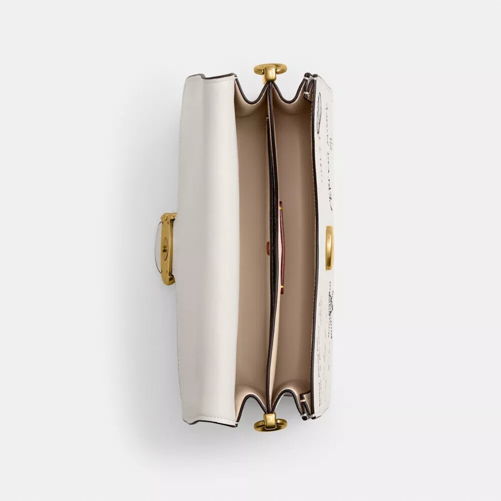 Sac porté épaule « Chain Tabby » avec imprimé « Sketch »